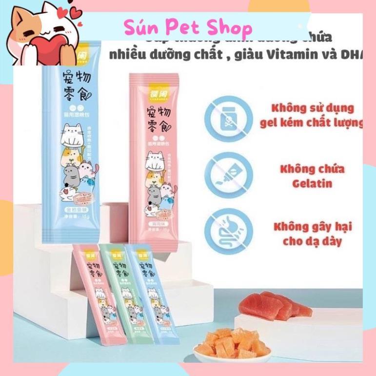 Súp thưởng cho mèo 15gr - 3 vị