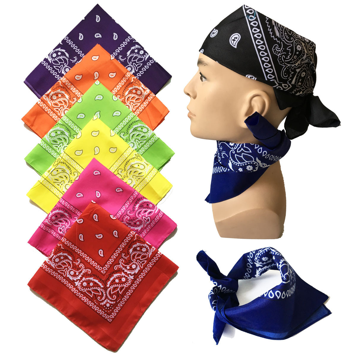 Khăn hiphop bandana (Turban) họa tiết cổ điển