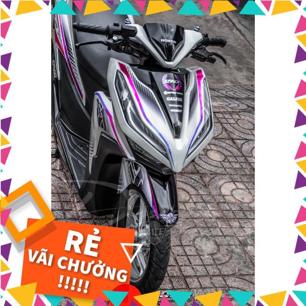 Tem Rời Vario - Click 150 Mẫu Chỉ Tím Xanh Đen Ô Vuông Cực Độc,