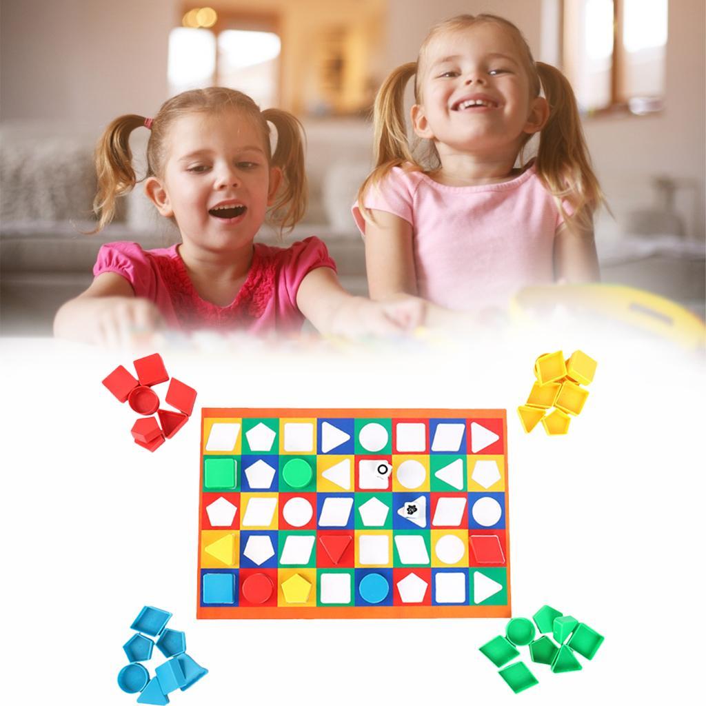 Montessori Matching Game DIY Brain Teaser Irregular Kids Early Gift