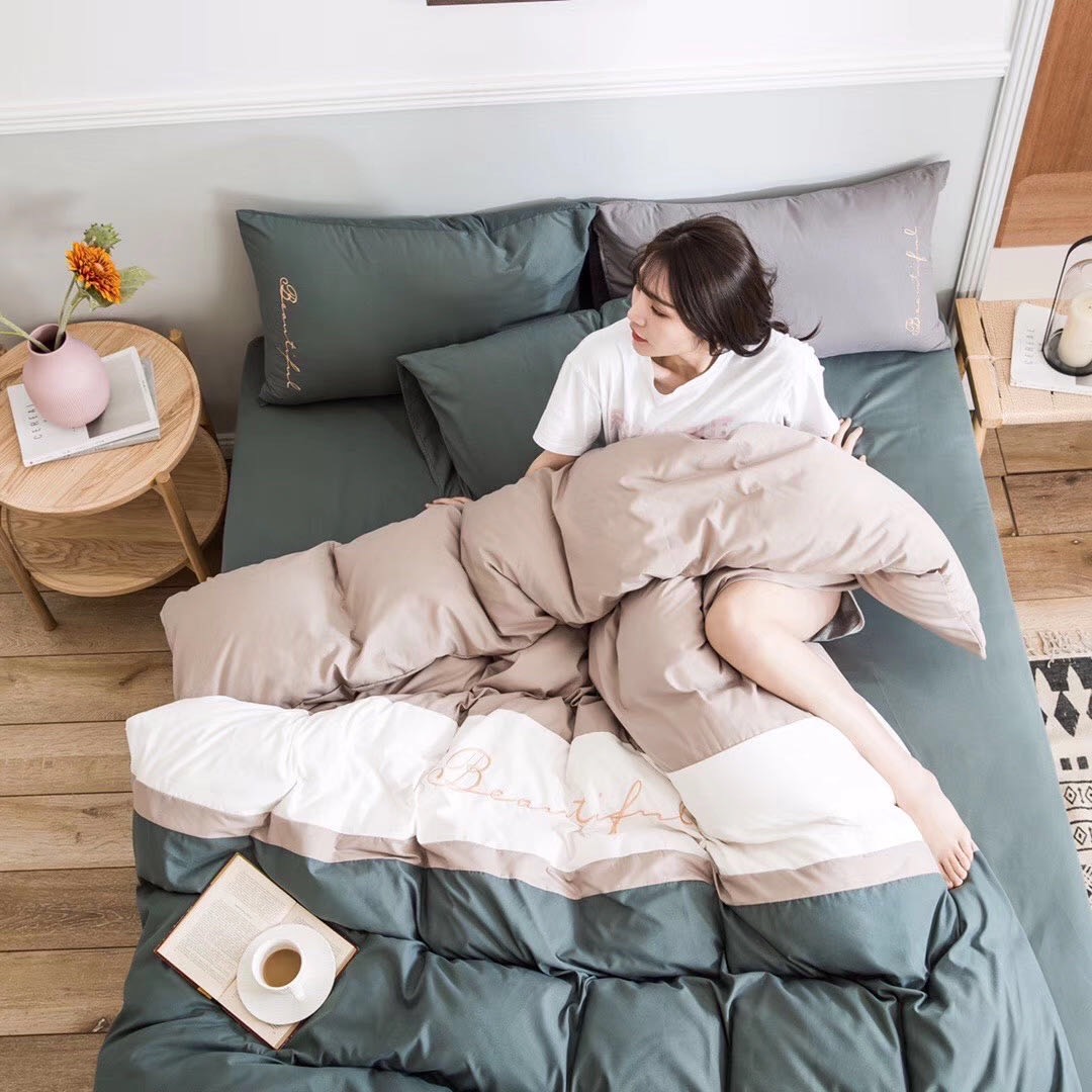 Bộ Chăn Ga Gối Cao Cấp Cotton TiCi phối 15