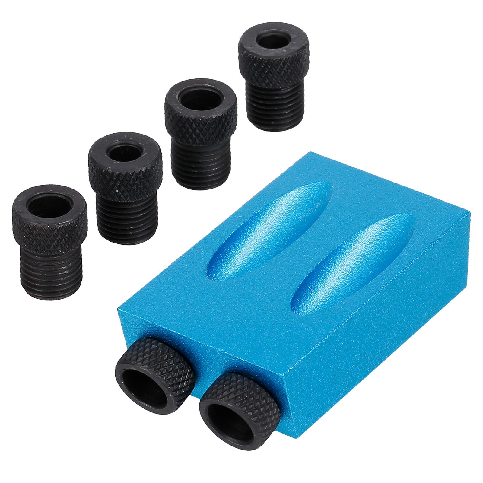 Bộ 7 Dụng Cụ Định Vị Lỗ Khoan 15 Độ 6 / 8 / 10mm Chuyên Dụng Cho Thợ Mộc