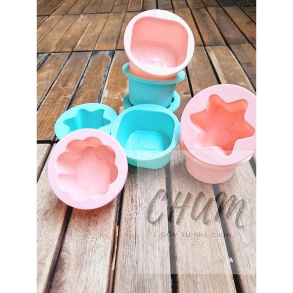 Khuôn hấp trứng, khuôn làm pudding SILICON cao cấp