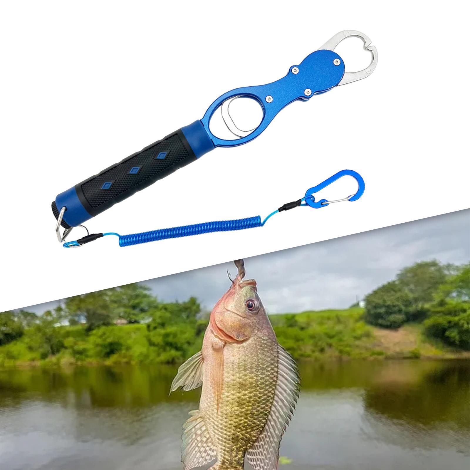 Fish Lip Gripper with Scale Fish Control Anti Slip Handle Fish Lip Grip Tool