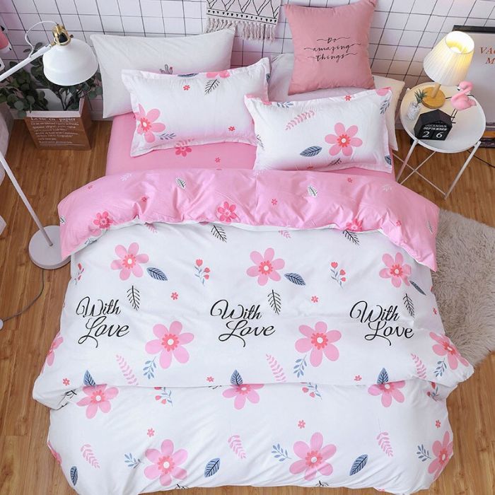 Bộ chăn ga gối Cotton cao cấp 1m6x2m THC118