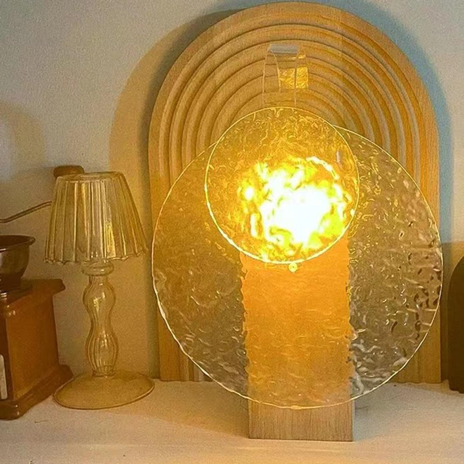 Romantic Desk Lamp Decorative Water Wave Effect  Lamp Bedside Lamp
