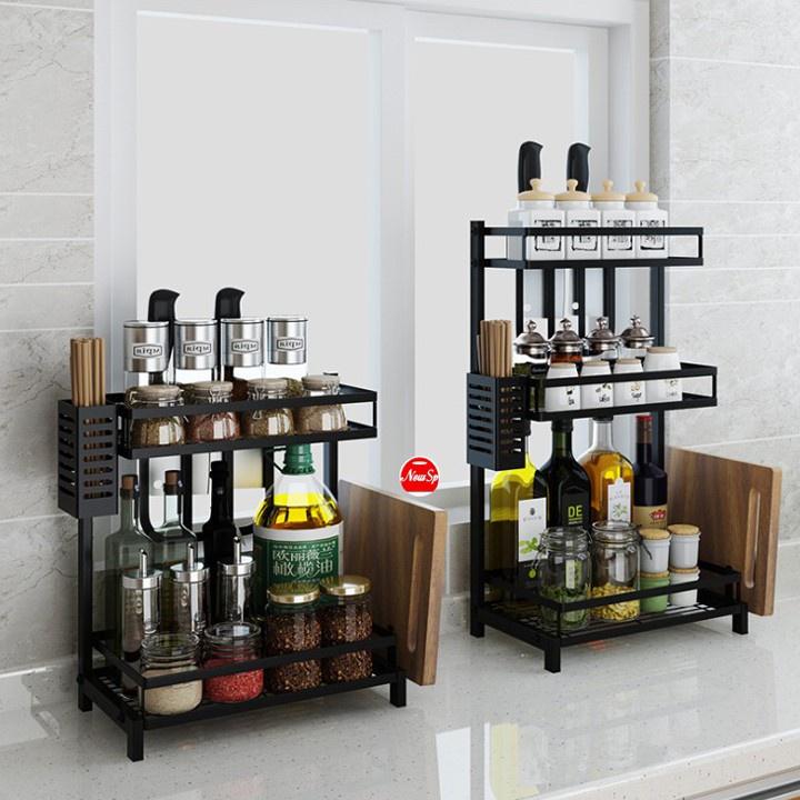 Kệ Gia vị bản tiêu chuẩn - Giá siêu rẻ - Sơn 5 lớp chống gỉ - Chất liệu dày dặn - Kiểu dáng sang trọng