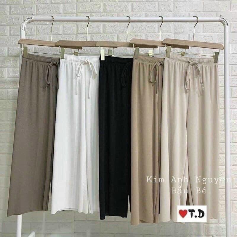 QUẦN ỐNG SUÔNG TĂM CẠP CHUN 5 MÀU CHO NỮ