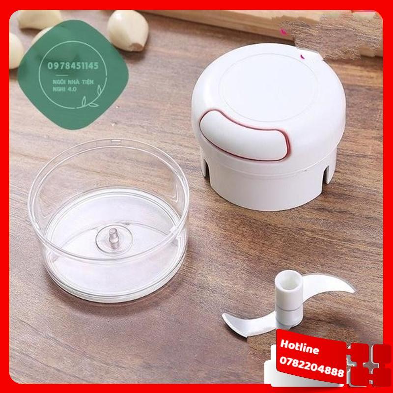 Dụng Cụ Xay Tỏi Ớt Cầm Tay Đa Năng Thế Hệ Mới, Máy Xay Tỏi Kéo Tay Mẫu Mới Gd265 - Loại Tốt