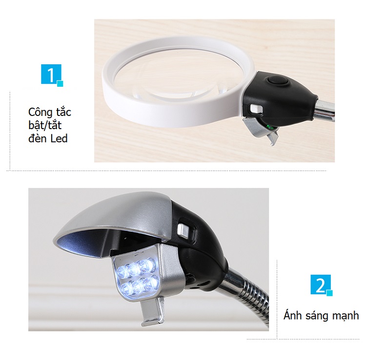 Kính lúp hỗ trợ hàn mạch điện tử cao cấp V5