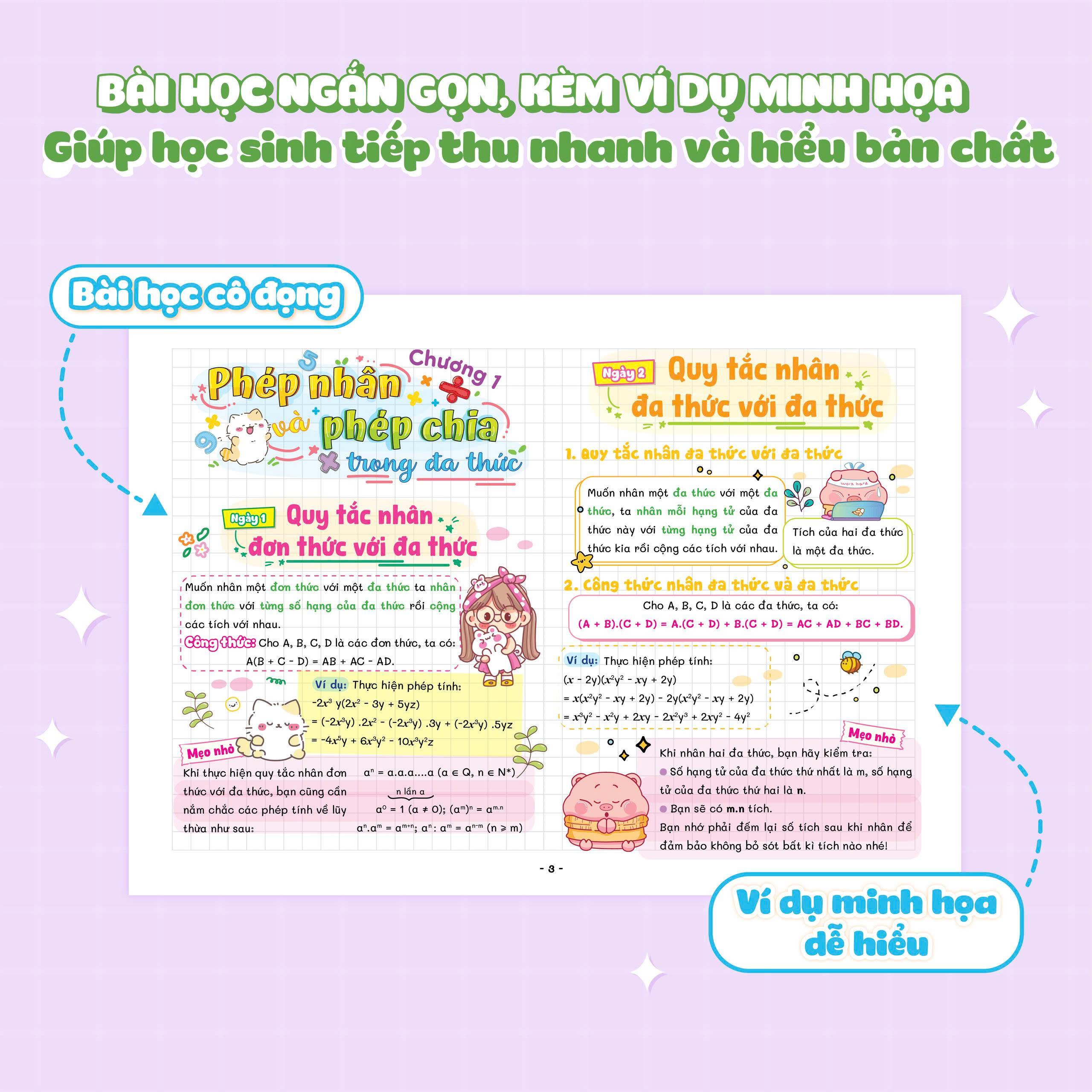 Sách - Sách Lịch Để Bàn - Tra Cứu Nhanh Kiến Thức Hàng Ngày - Toán 8