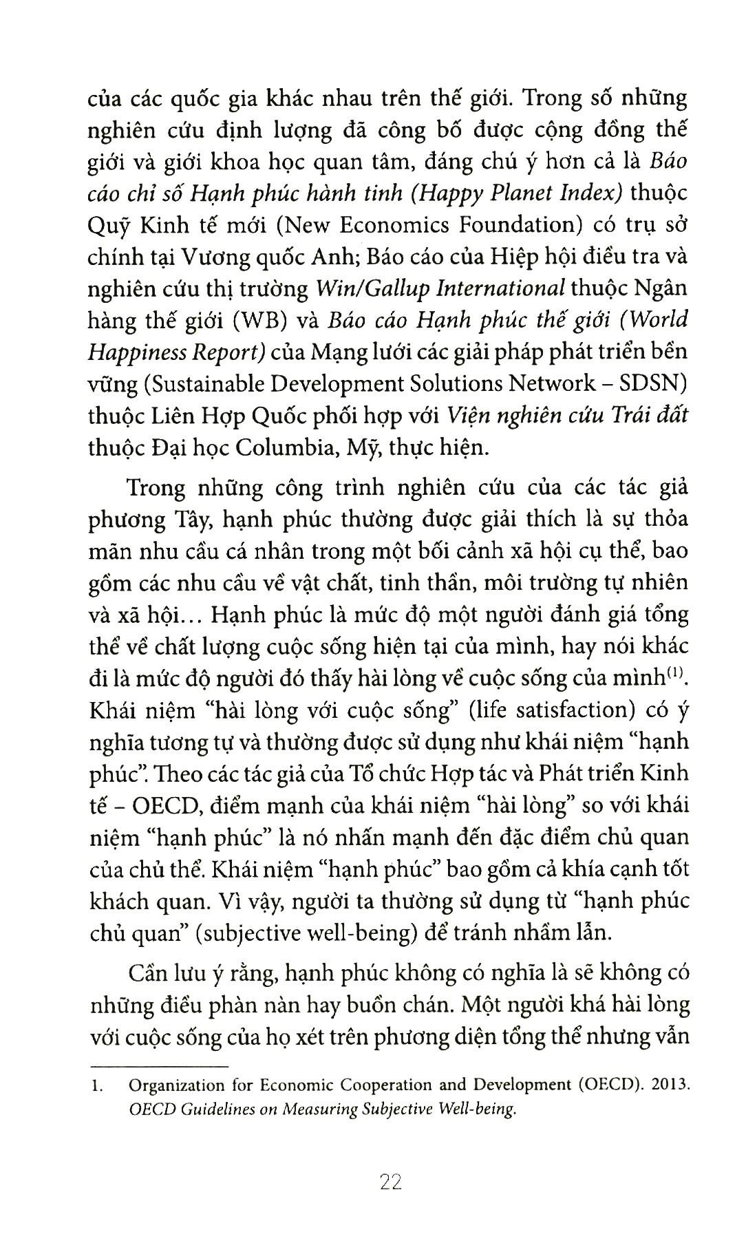 Sách Hạnh Phúc Của Người Việt Nam Khái Niệm, Cách Tiếp Cận &amp; Chỉ Số Đánh Giá