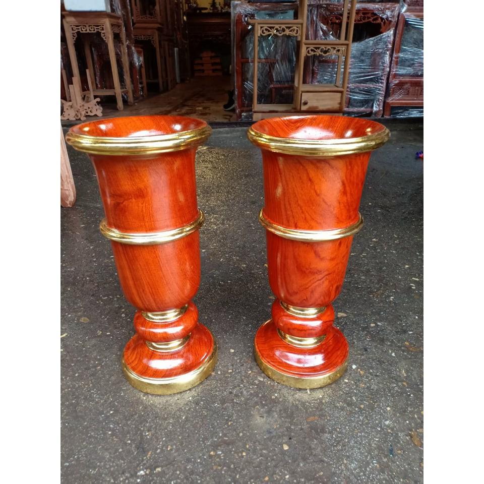 Cặp ống cắm hương, gỗ hương cao 30cm