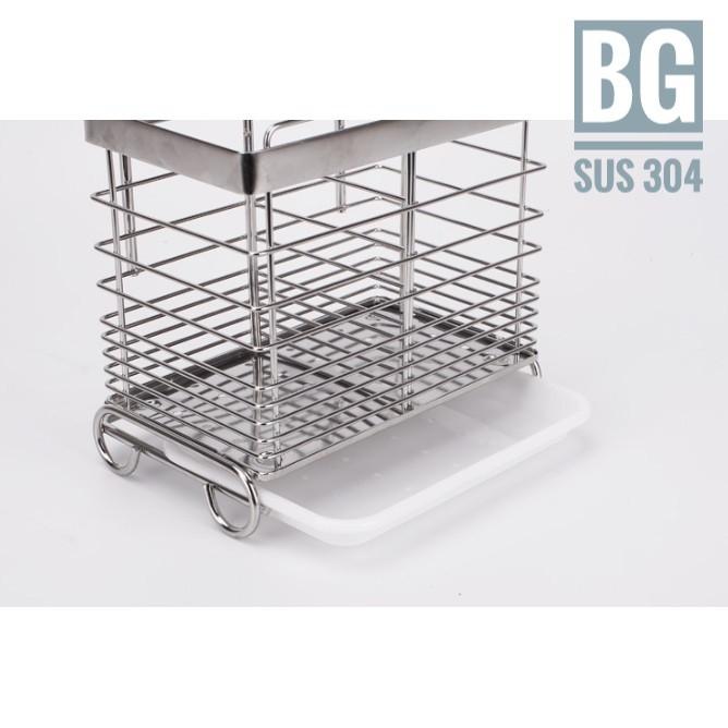 Ống giỏ đựng đũa inox 304 dán tường