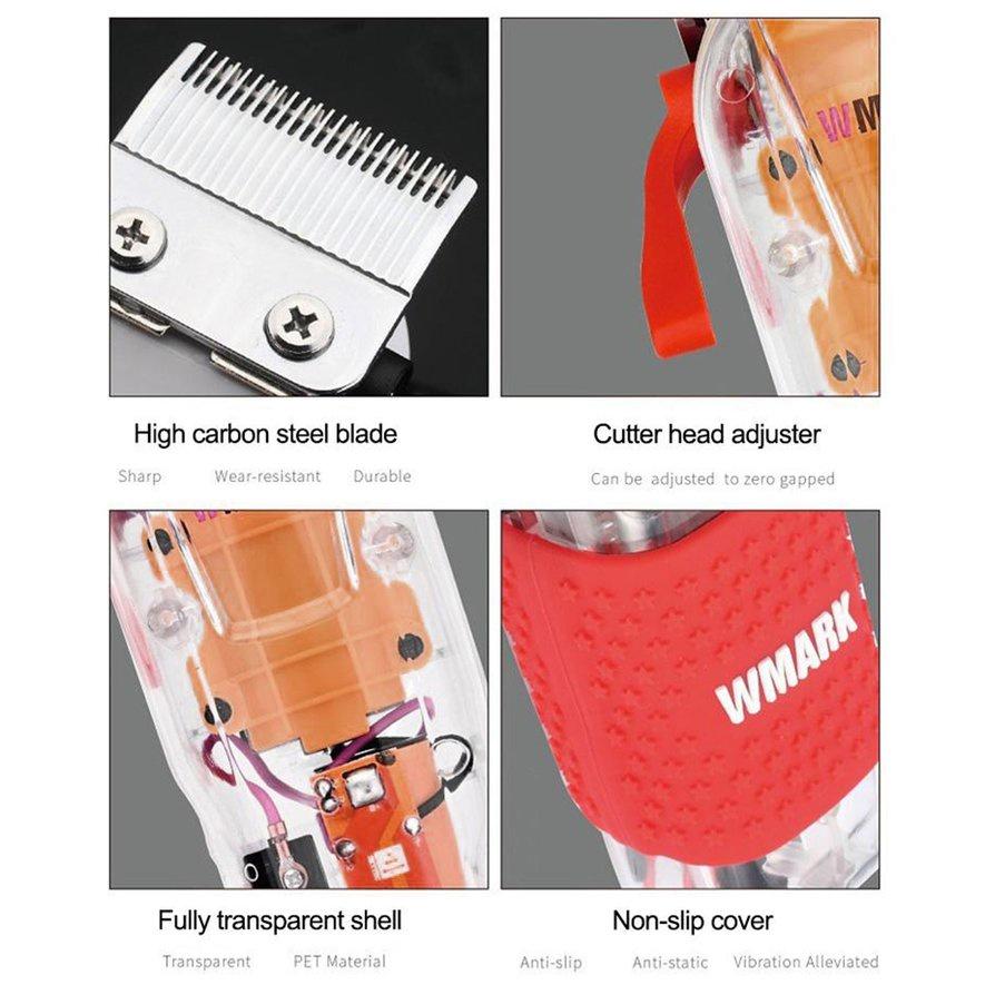 Tông đơ cắt tóc bằng điện trong suốt chống trượt