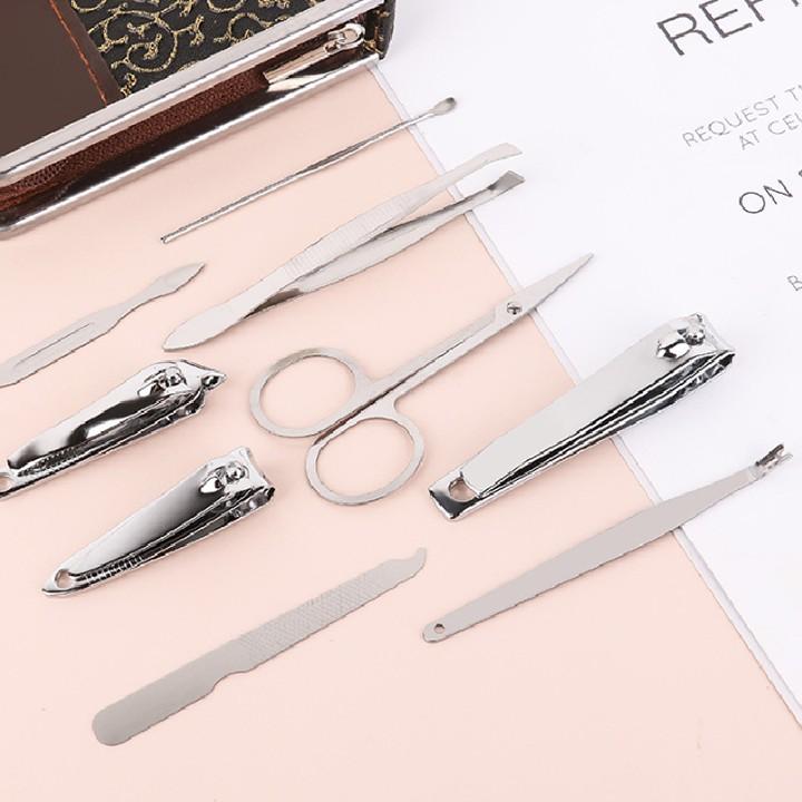Bộ Bấm Móng Tay 9 Món Thép Không Gỉ-Bộ Cắt Móng Tay
