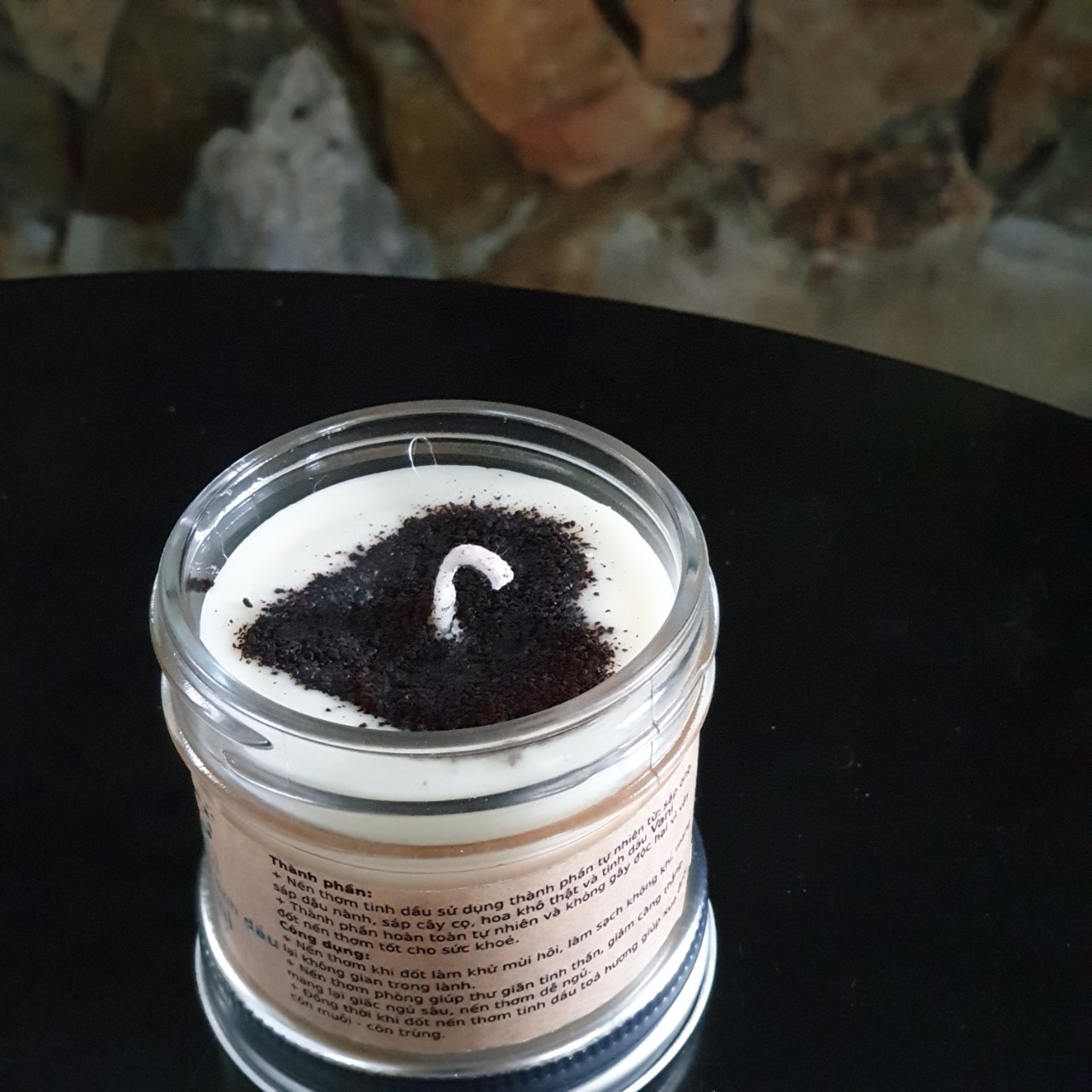 Combo 2 Nến thơm tinh dầu cà phê (coffee candle) 100g - Giúp thơm phòng, thư giãn giảm stress với thành phần hoàn toàn tự nhiên