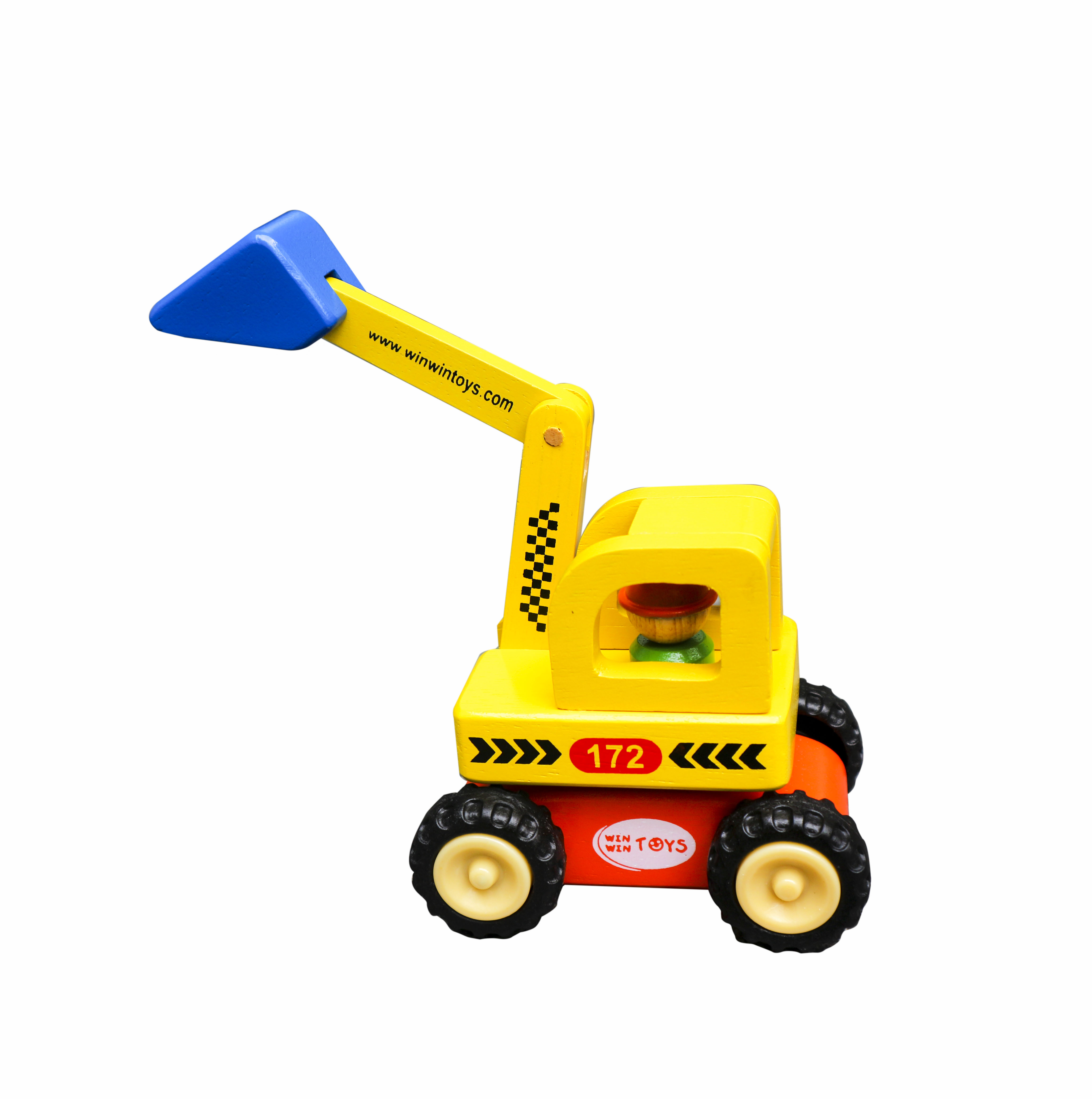 Đồ chơi mô hình xe cho bé, Xe Máy Xúc - Đồ chơi gỗ Winwintoys