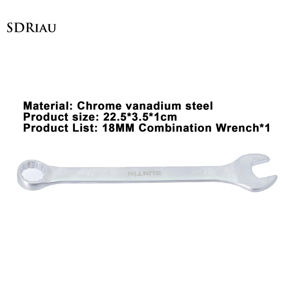 PEMG Portable Combination Wrench Practical Combination Ring Open End Spanner High Hardness for Automobiles