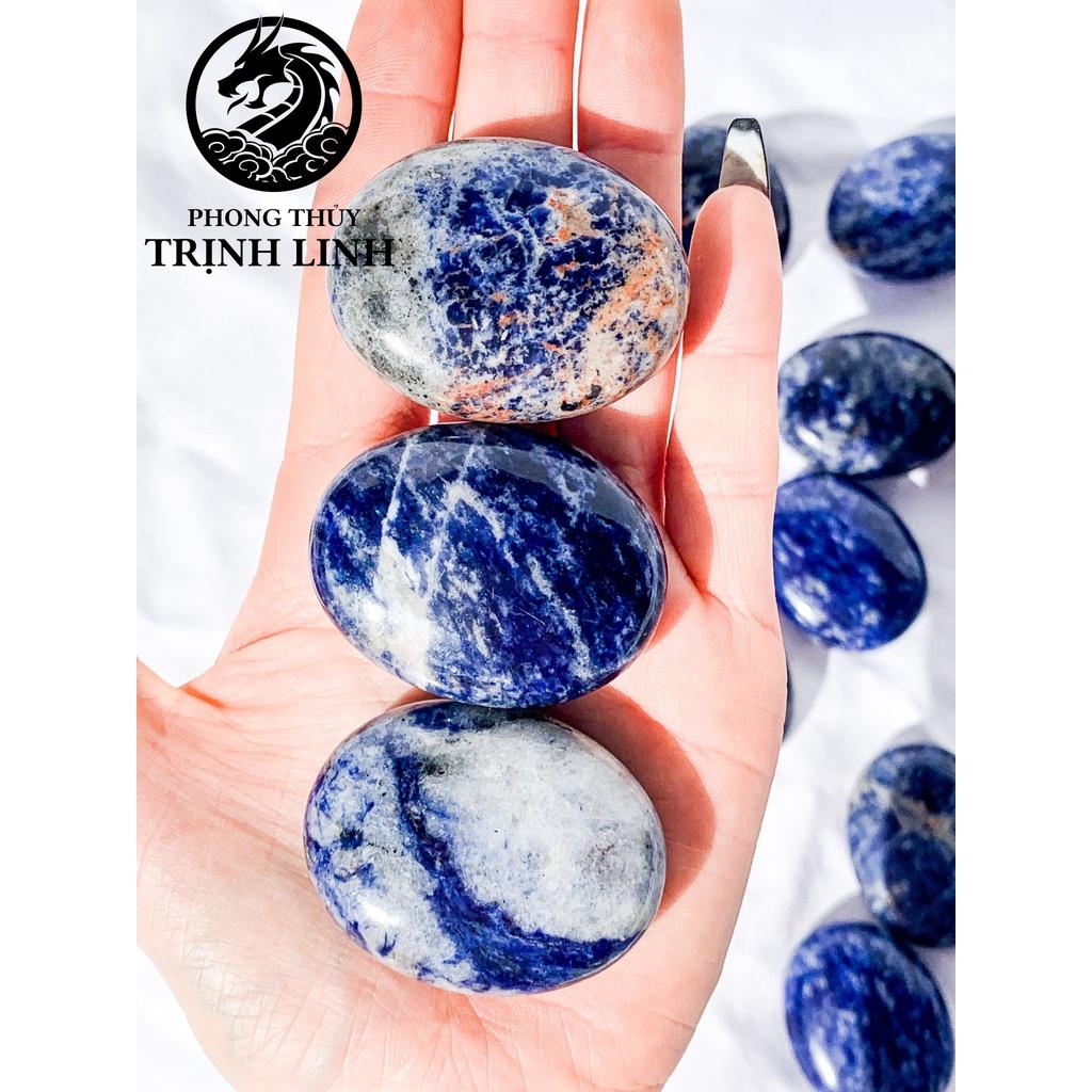 VIÊN ĐÁ BÌNH AN SODALITE LỚN DÙNG TRONG THANH TẨY, THIỀN, YOGA, PHONG THỦY