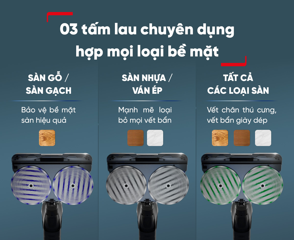 [MỚI RA MẮT] Máy hút bụi &amp; lau sàn không dây Tefal X-Combo GF3039KO - Hàng chính hãng