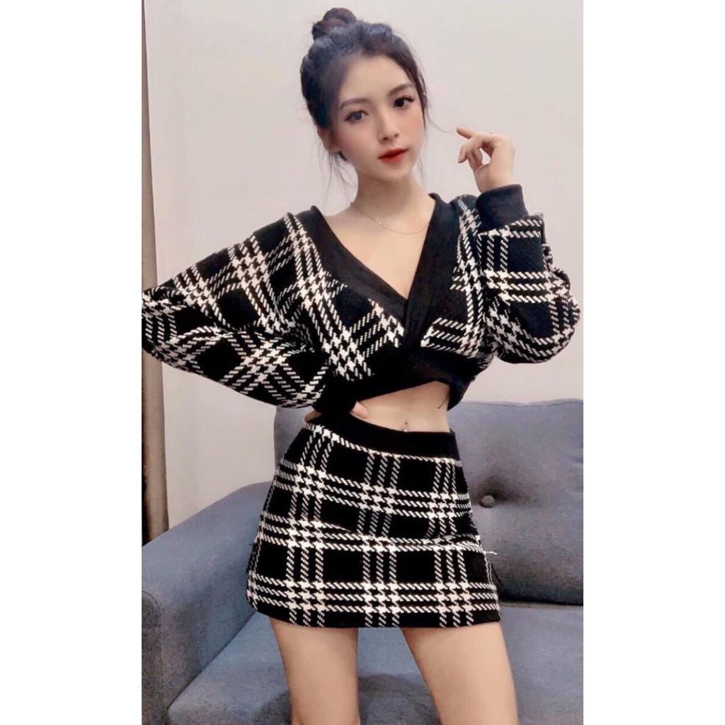 SET VÁY SỌC CARO CỰC CÁ TÍNH CỰC HOT