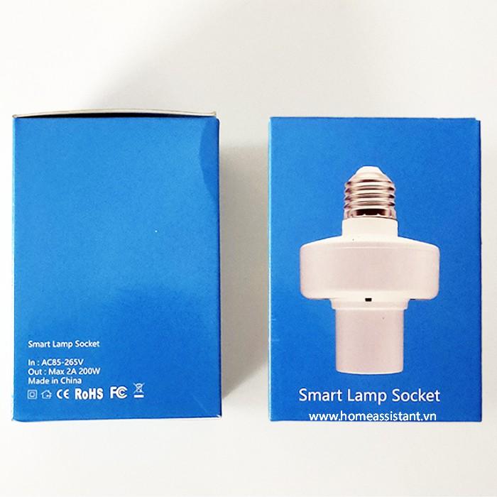 Đui Đèn Điều Khiển Bật Tắt Đèn 2A Wifi Tuya SC01