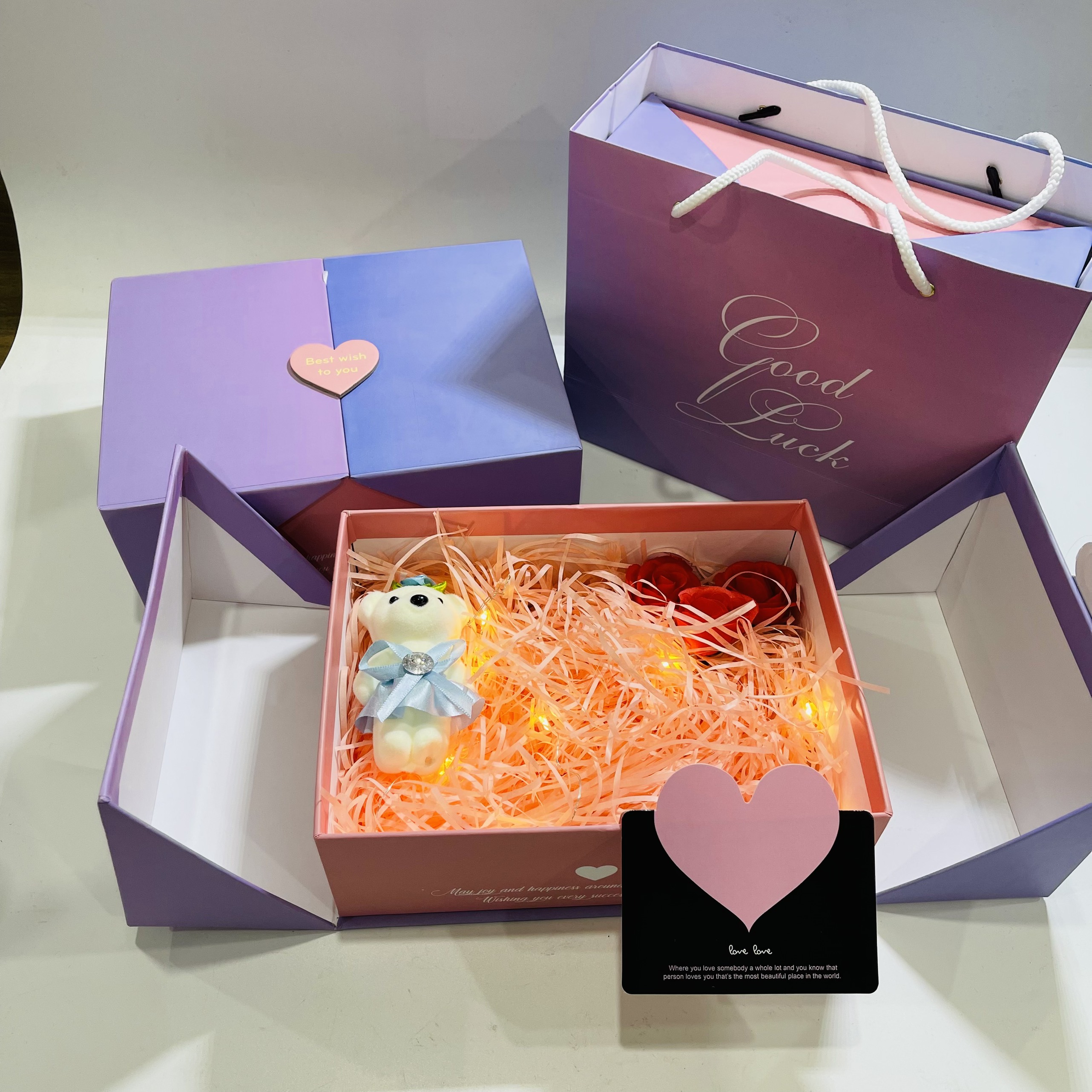 Combo Hộp Quà Tặng người yêu lãng mạn, quà tặng sang trọng, quà tặng valentine
