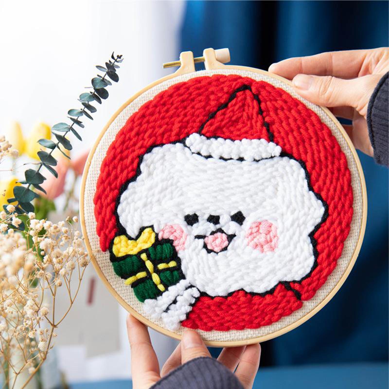 2 Set Embroidery Needle Kit Set Craft Tool Thread Punch Knitting Tools