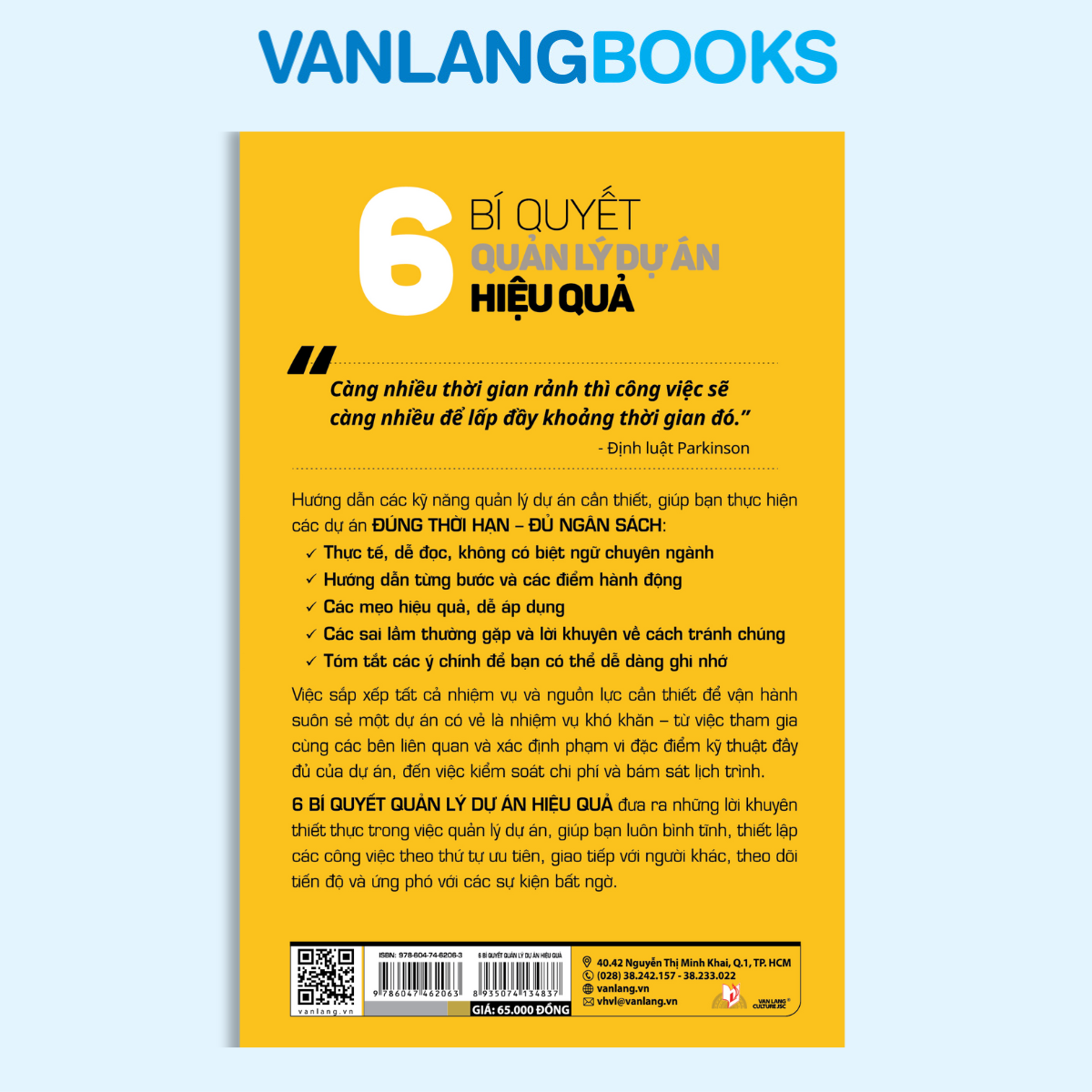 6 Bí Quyết Quản Lý Dự Án Hiệu Quả - Vanlangbooks