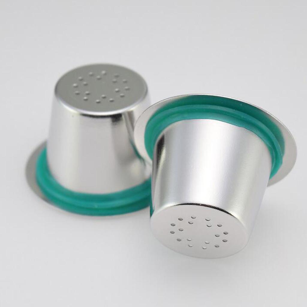 3Pcs Stainless Steel Refillable Reusable Coffee Capsules  Filter K-cup