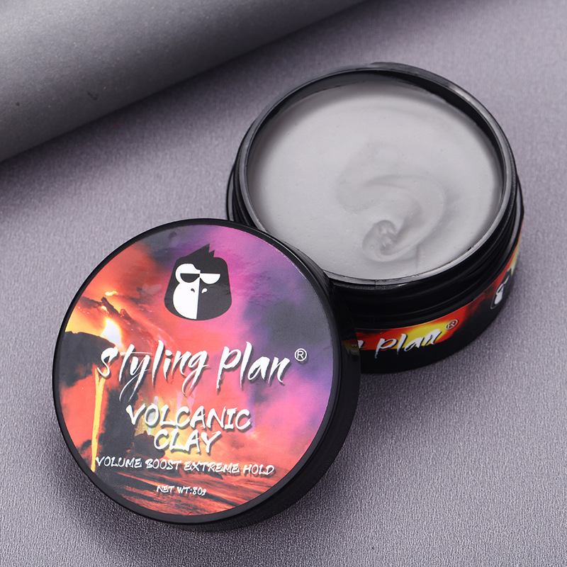 Sáp Vuốt Tóc Nam Nữ Styling Plan Volcanic cao cấp (Siêu cứng, Khô Tự Nhiên)