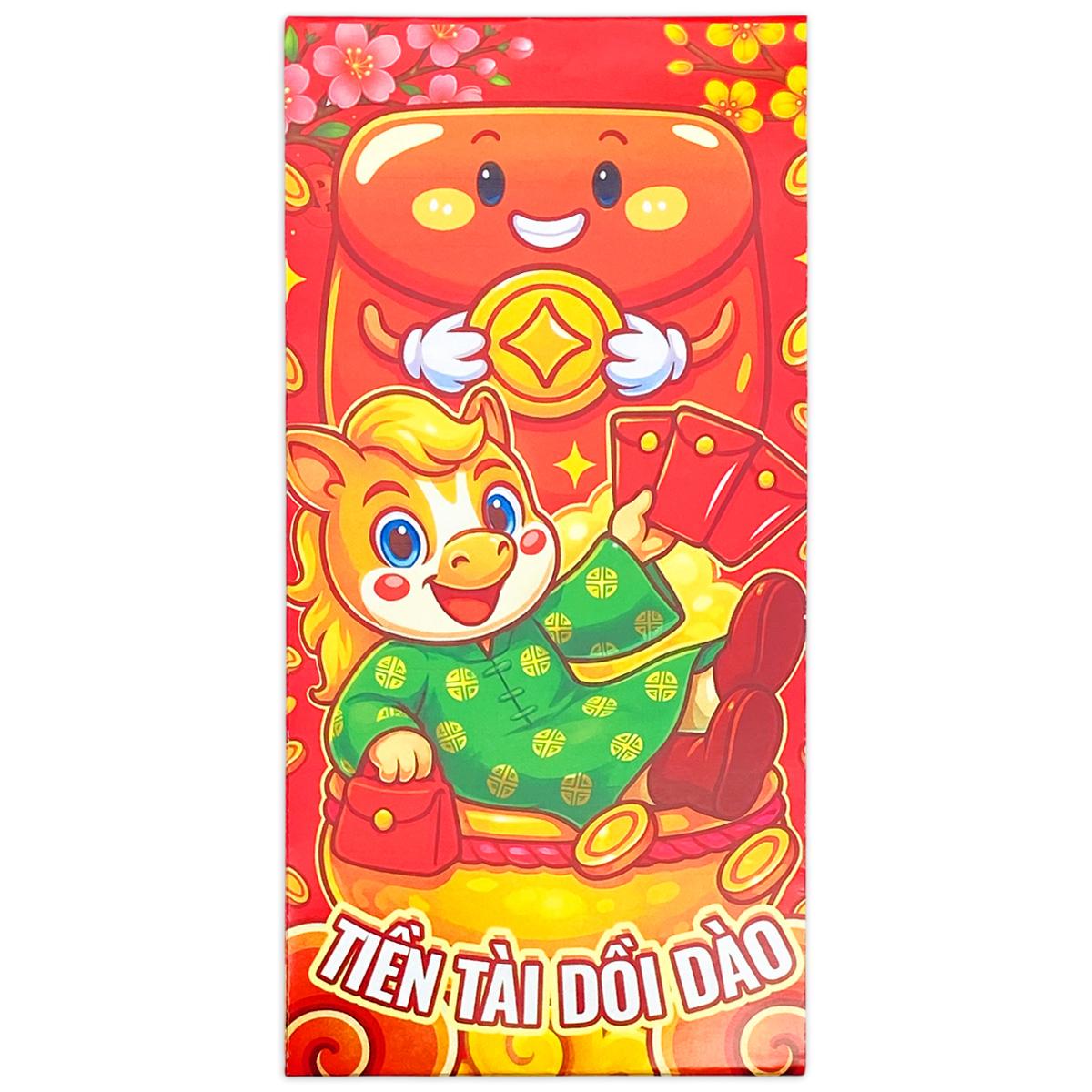 Bộ 6 Bao Lì Xì Tết Bính Ngọ 2026 - Teenage - Mẫu 46
