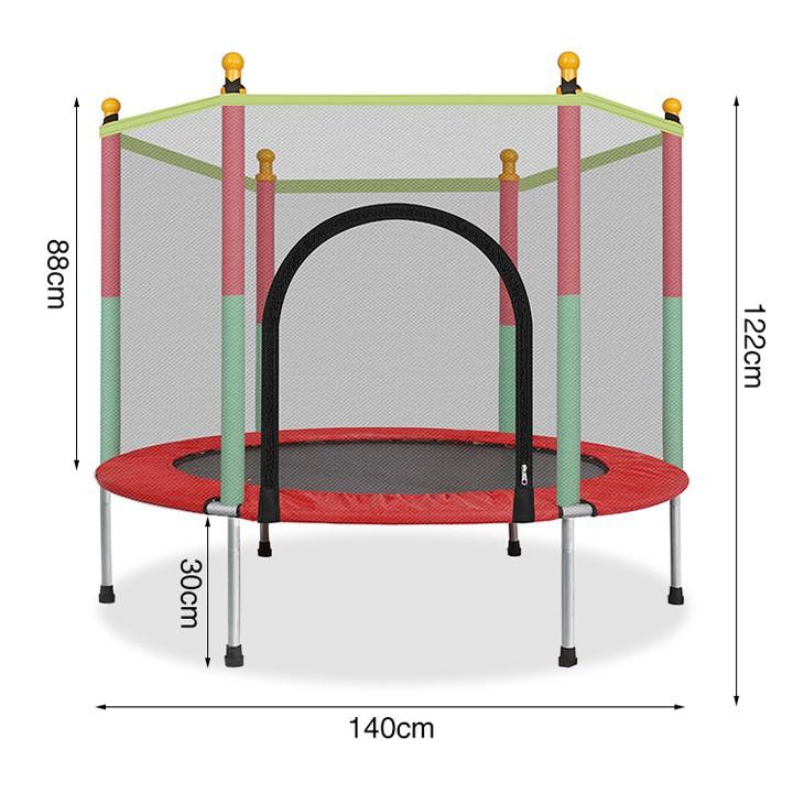 Nhà nhảy nhún trẻ em, có lan can cho bé siêu cao cấp