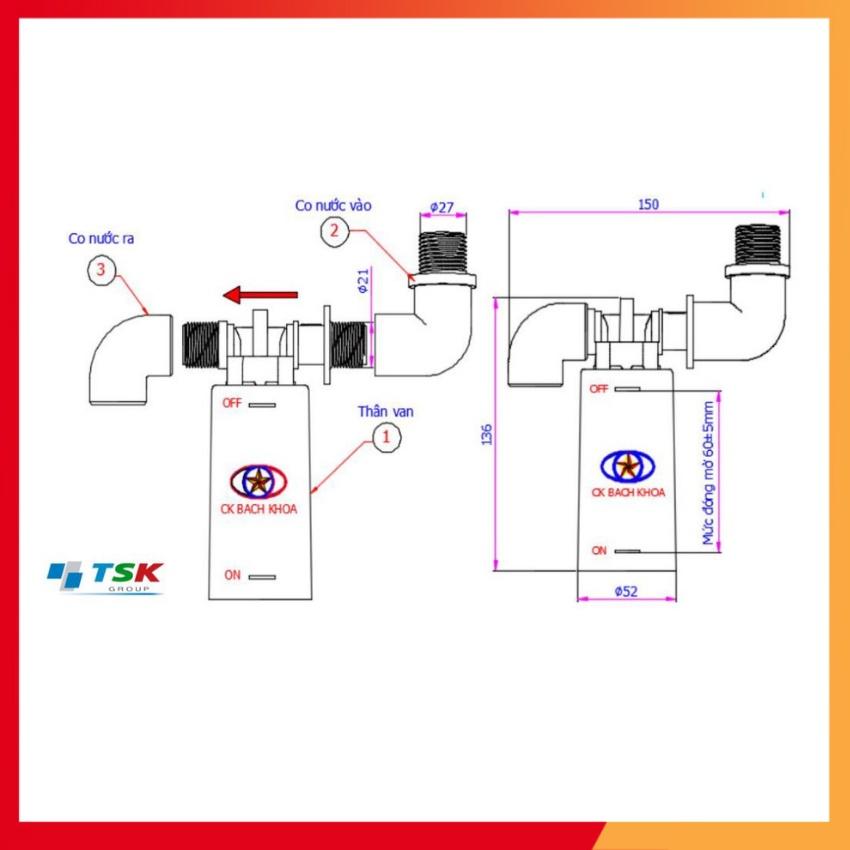 Phao cơ bách khoa thông minh ( phi 27 ) mẫu thế hệ mới 2020 cao cấp