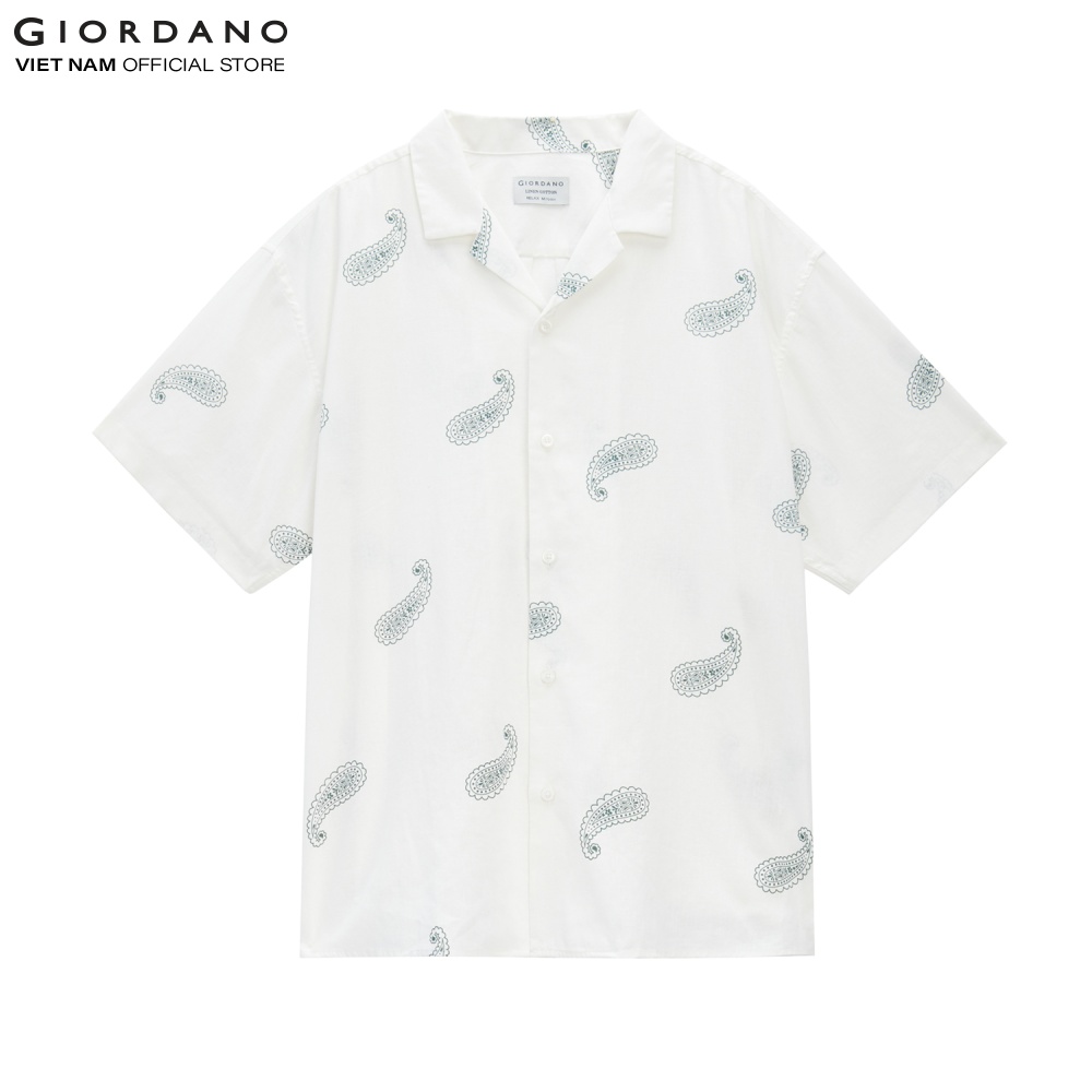 Áo Sơ Mi Ngắn Tay Nam Linen Shirt Giordano 01043206