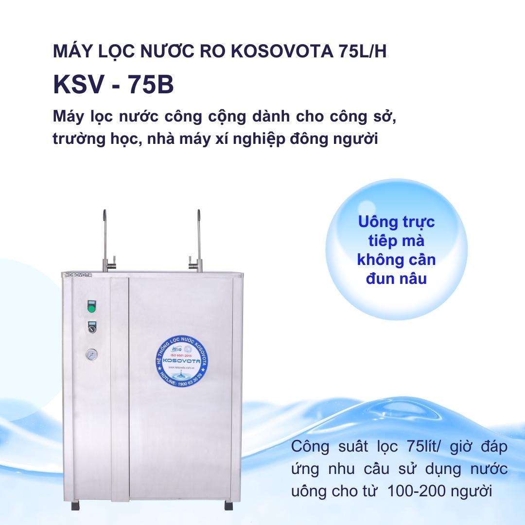 Máy lọc nước RO Kosovota 75L/H bán công nghiệp (Hàng chính hãng)