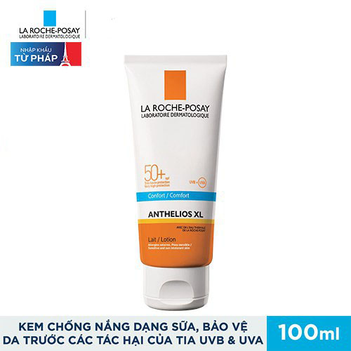 Kem Chống Nắng Dạng Sữa Giúp Bảo vệ Da Trước Tác Hại Của UVB &amp; UVA SPF 50+ La Roche Posay Anthelios XL 100ml