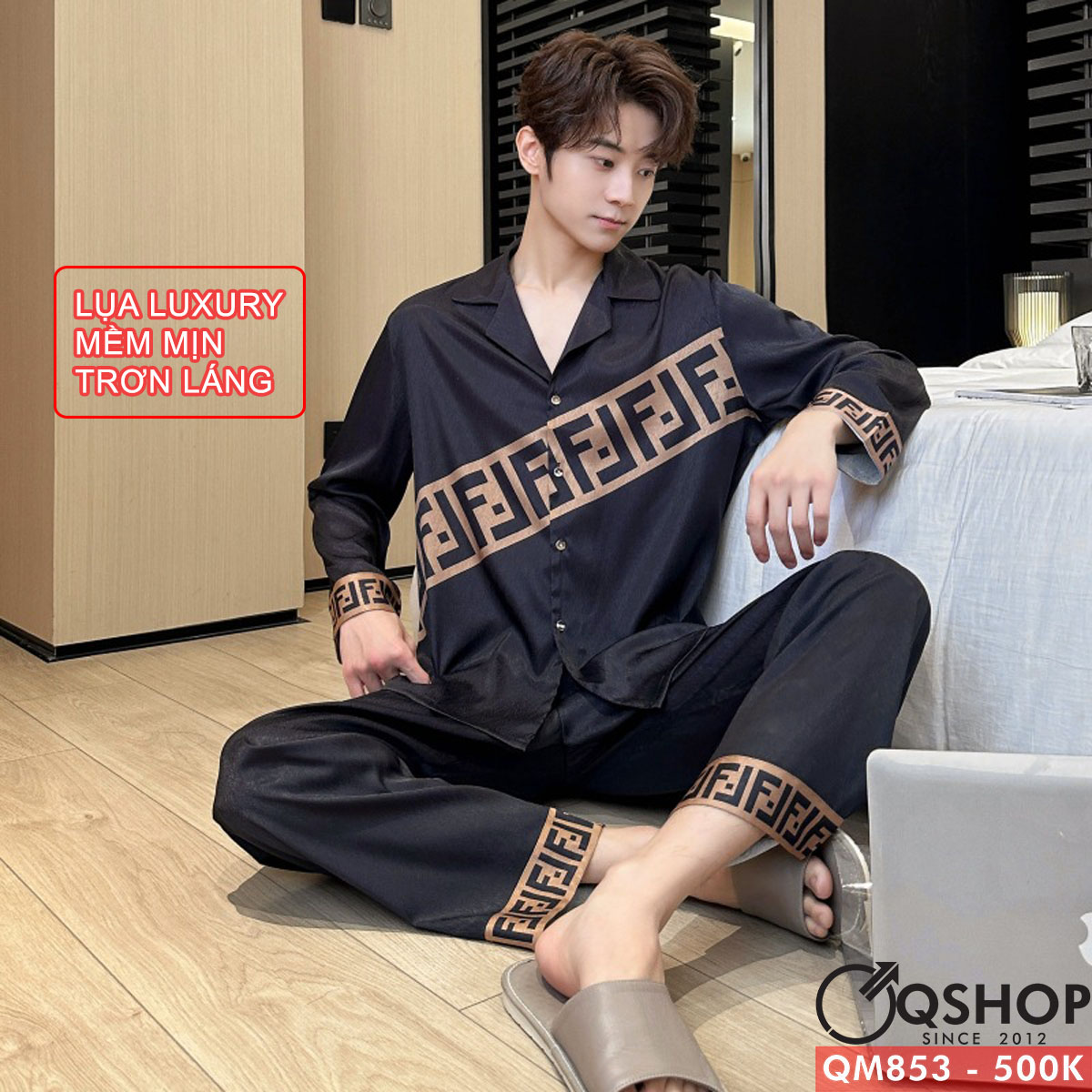 Bộ đồ pijama cặp đồi Luxury tay dài QSHOP QM853