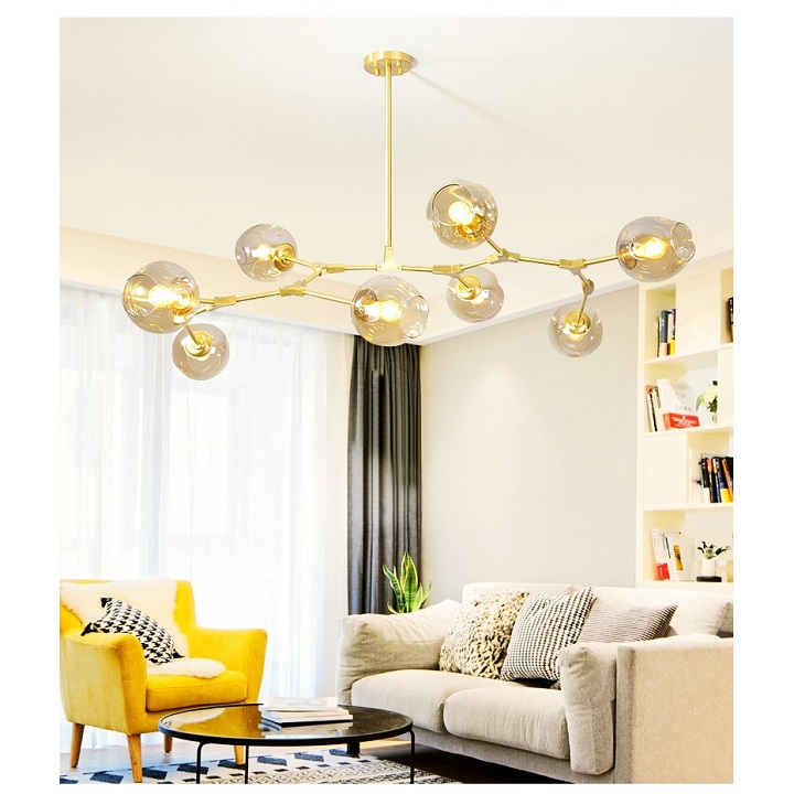 Đèn chùm trang trí nội thất hiện đại - kèm bóng led chuyên dụng