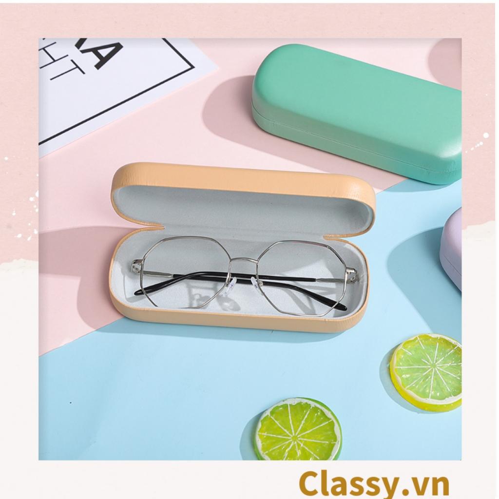 Hộp đựng mắt kính  Classy màu trơn, chống sốc, chống trầy xướt PK1263