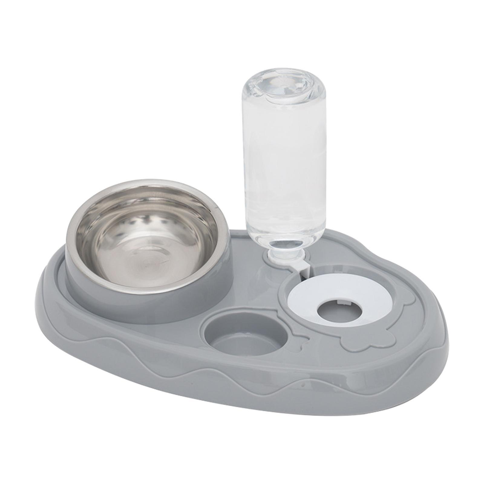 3 in 1 Cat Bowl Set Pet Feeder Durable with Automatic Water Dispenser Pet Feeding Bowls Dishes for Pets Accessories Feeding
