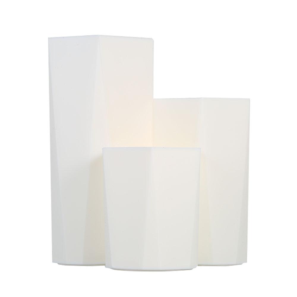 Set 3 Hộp Đựng Cọ Trang Diểm Bút Chì Hình Lục Giác Dính Liền