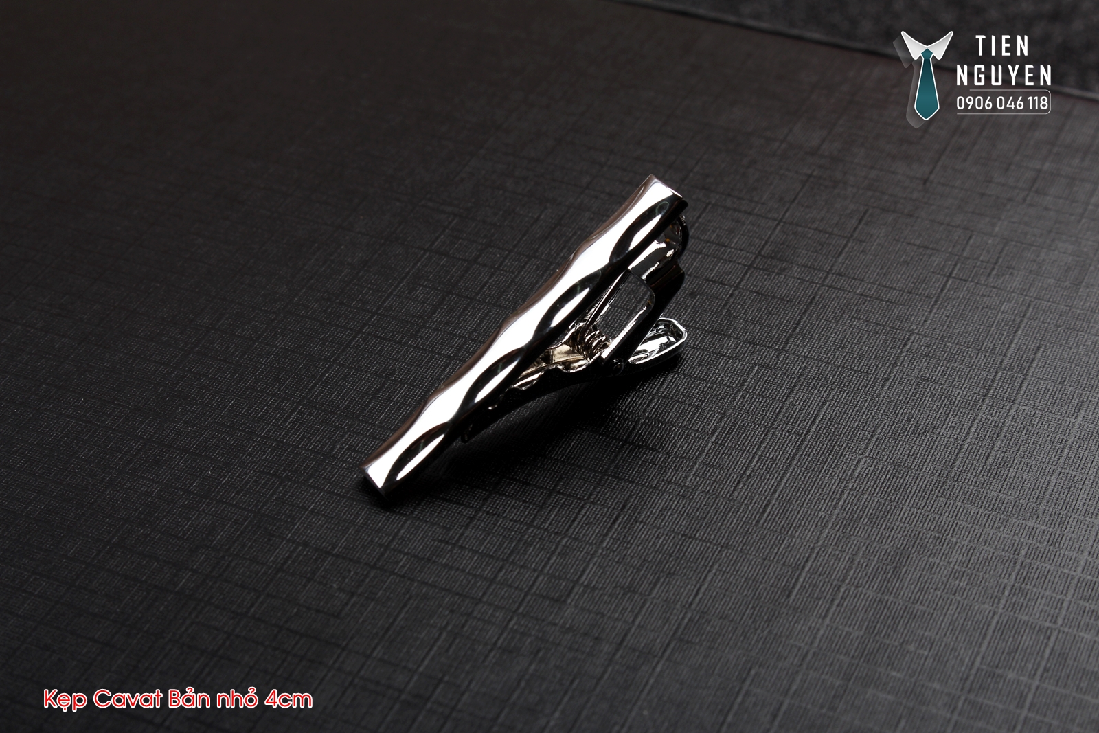 Kẹp cà vạt nam bản nhỏ  -Tặng kèm hộp