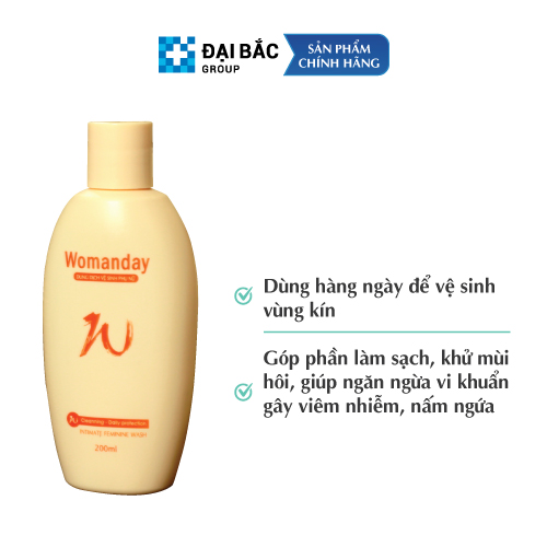 Dung dịch vệ sinh phụ nữ WOMANDAY 200ML