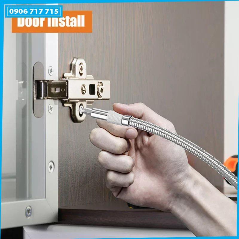 Thanh trục nối dài gắn đầu tua vít mũi khoan linh hoạt