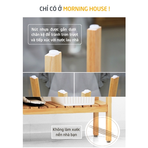 Kệ Để Giày Dép Gỗ Blue Home- 3 Tầng Dài 100cm Cao 60cm - Sản phẩm lắp ráp tiện lợi, có sẵn ốc vít
