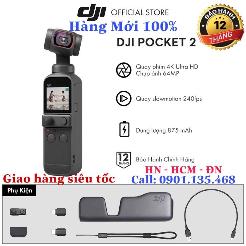 Máy Quay Bỏ Túi DJI Osmo Pocket 2 máy quay phim chống rung 4K 60fps