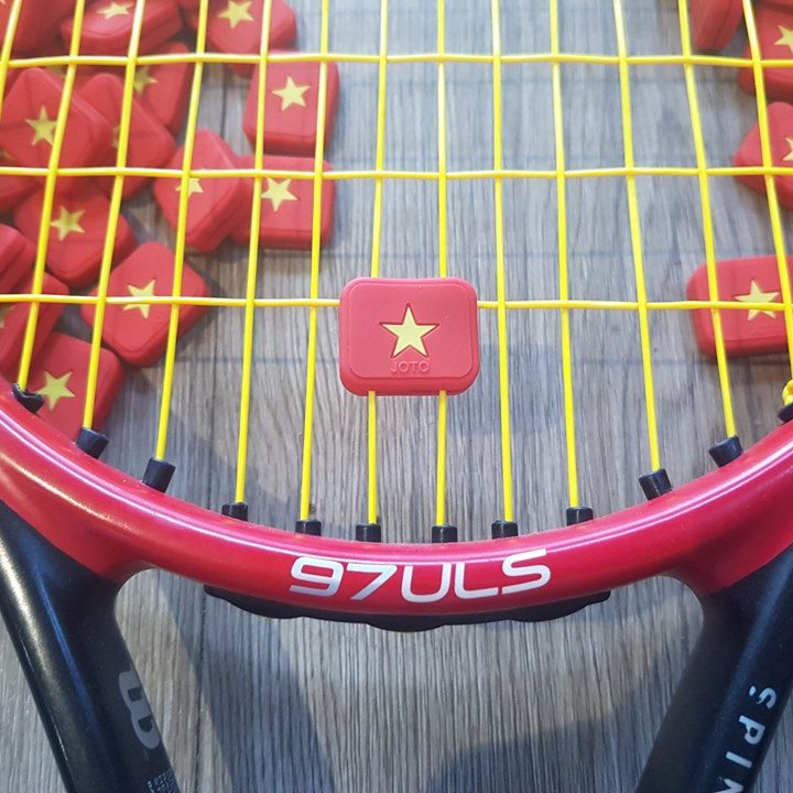 (FREESHIP )Giảm Rung Tennis Hình Lá Cờ và Các Hãng Vợt Tennis (1 cái)