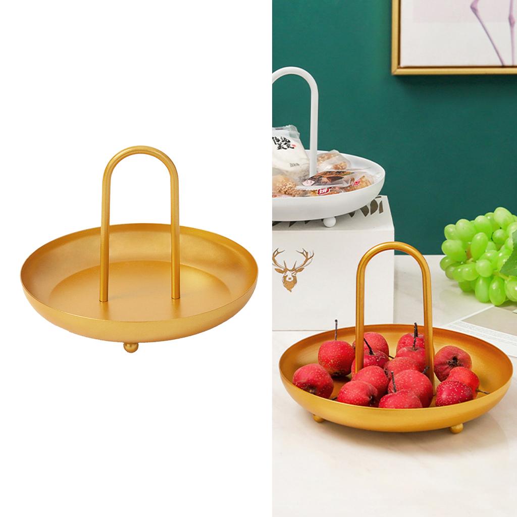 Round Jewelry Tray 5.5 Inch Meal Food Cake Storage Plate Decoration Gift